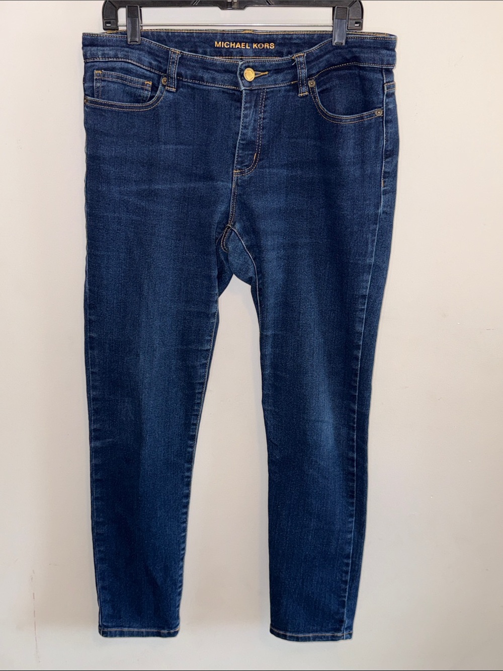 Michael Kors Women's Navy Blue Skinny Jeans - Size 8